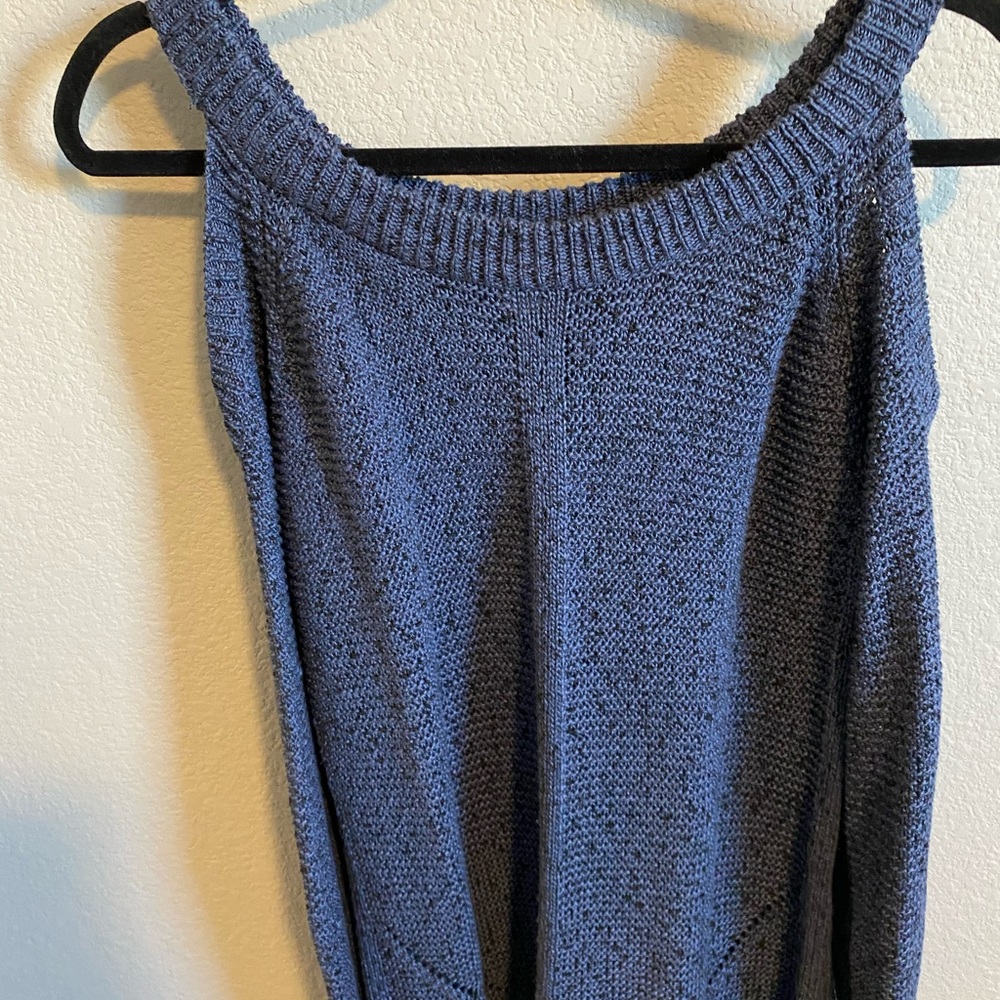 Blue woven sweater
